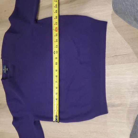 Brooks Brothers Women's Purple 100% Cashmere Sweater. Size M. - Picture 10 of 11